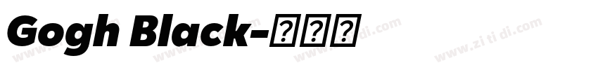 Gogh Black字体转换